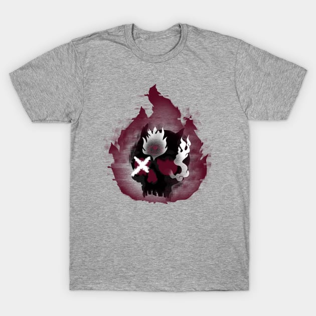 Fire Skull T-Shirt by Red Rov